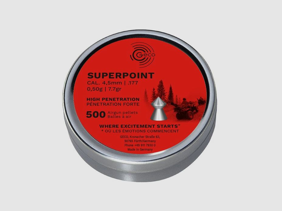 Geco Superpoint 4,5mm - 500 Schuss, Bild 1 von 3