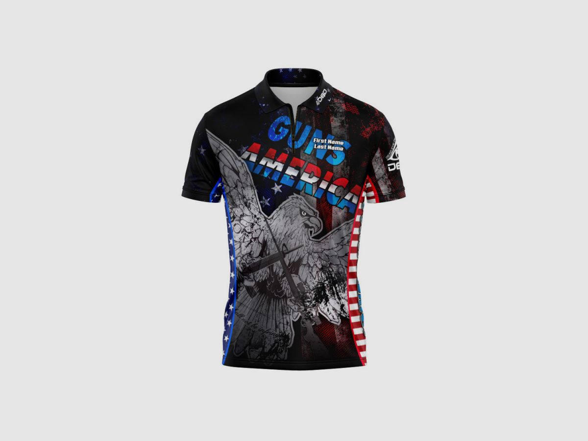 DED Guns America T-Shirt, size: 9XL, Custom Name: With Custom Name, Clothes type: Regular (Men), image 1 sur 3