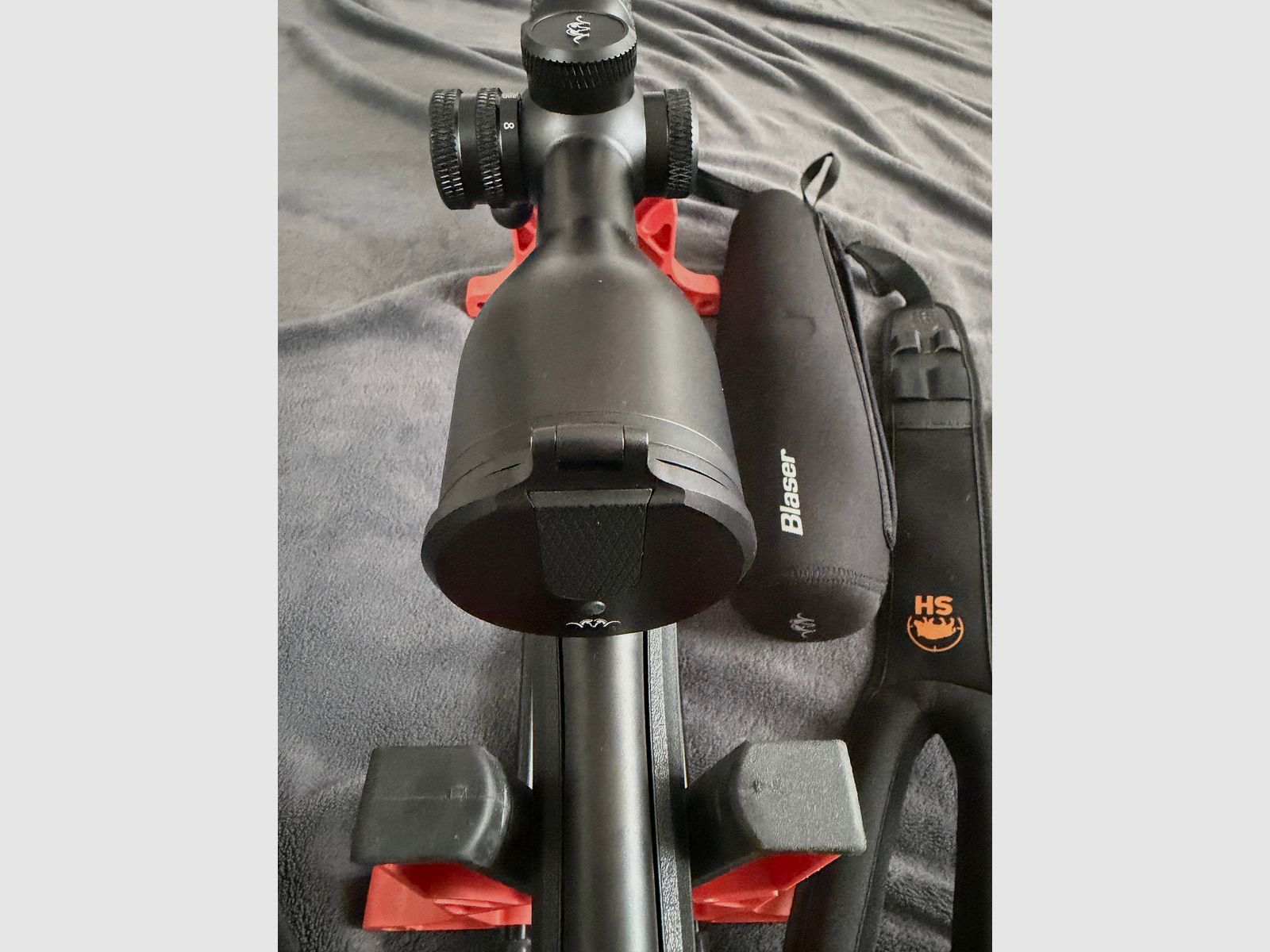 Blaser Zielfernrohr B2 2,5-15x56 iC S mit Schiene und Blaser Sattelmontage