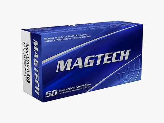 Magtech JHP 147 grs - 50 unidades