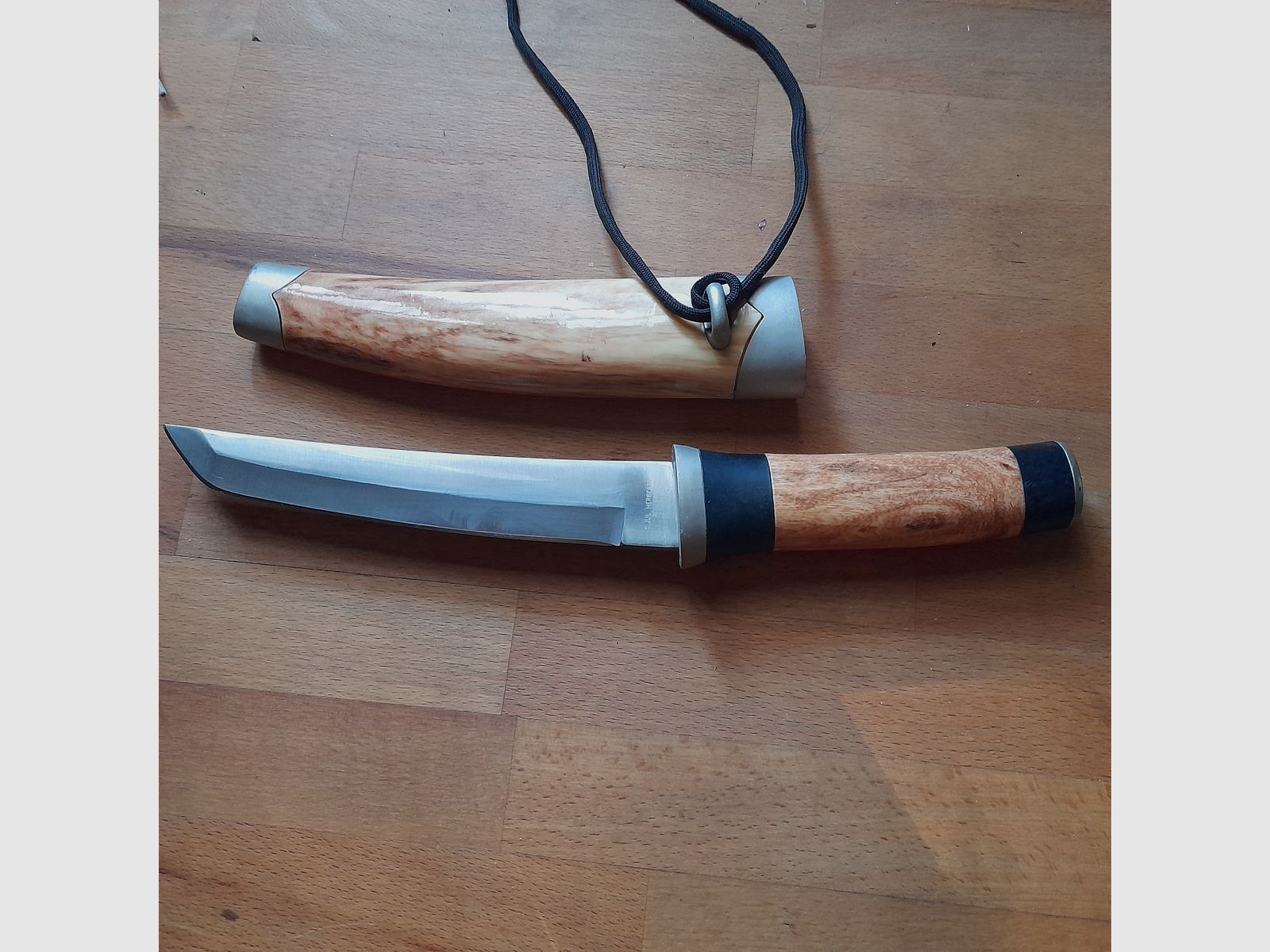Messer von C.JUL Herberts Nr. 115417 Rostfrei mit Holzscheide