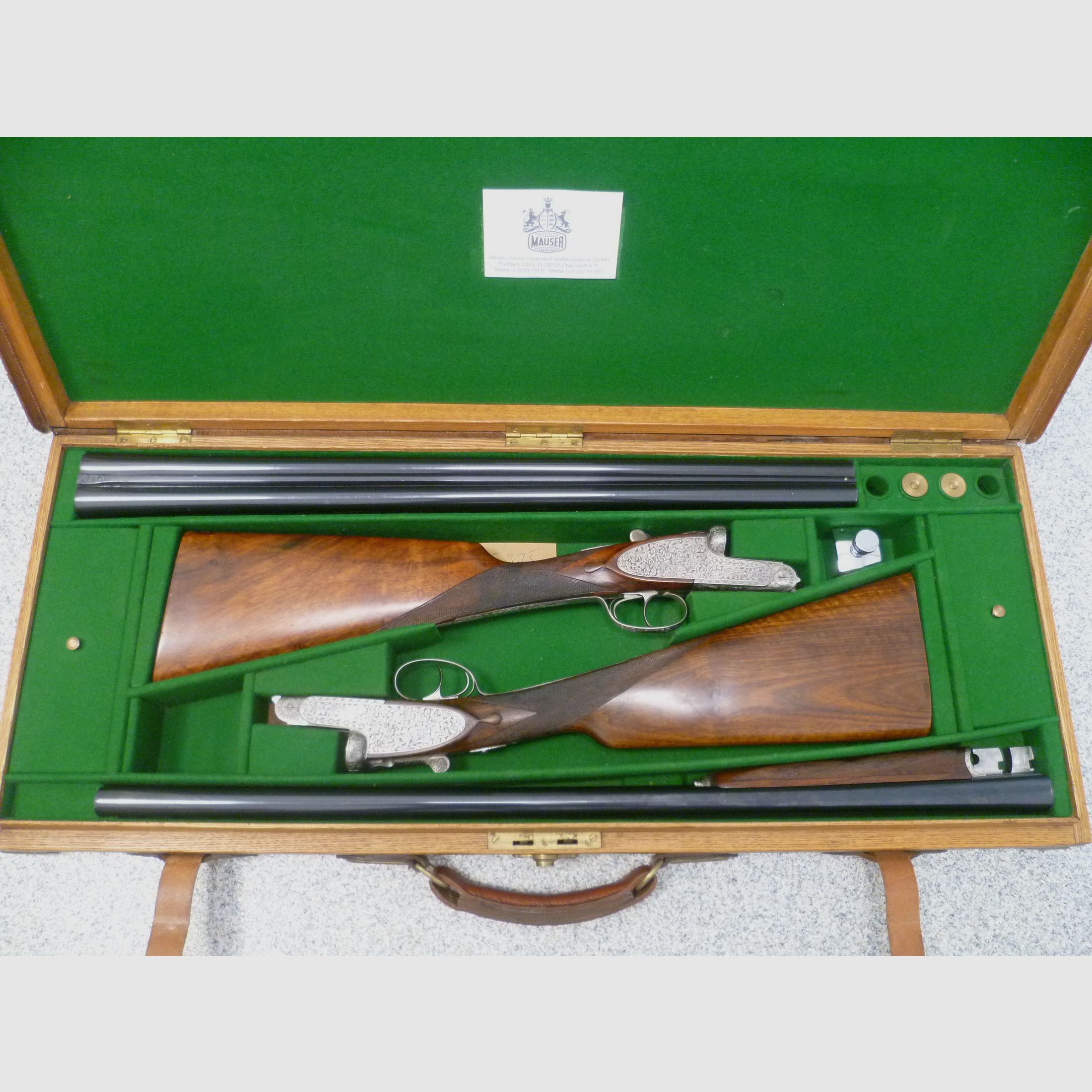 Seitenschloss-Doppelflinten-Pärchen Mauser Bristol 12/70