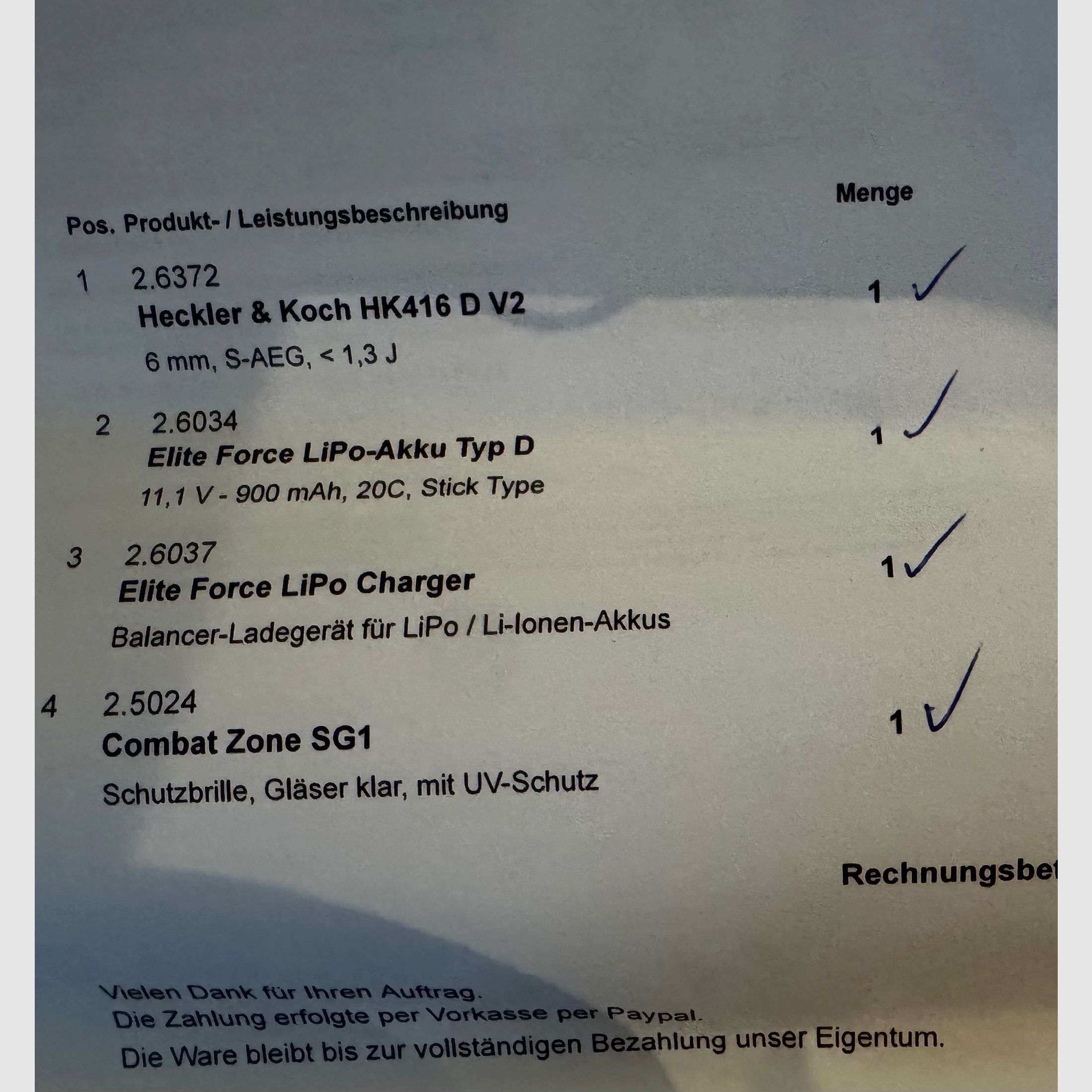 Heckler & Koch HK416 D y compris accessoires S-AEG