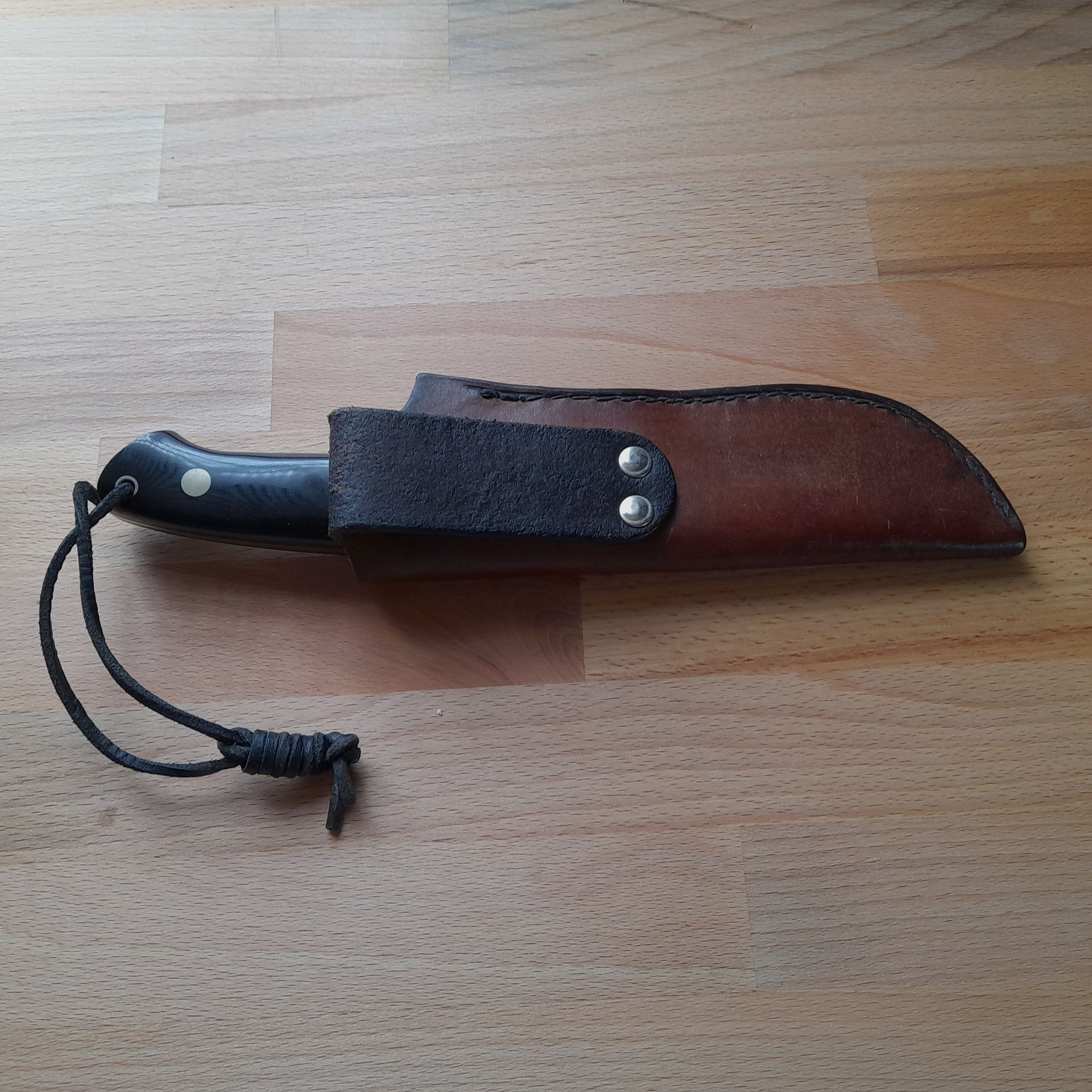 Wolf Borger Messer – vor ca. 35 Jahren auf einem Messermacher Treffen - Messe in Graben-Neudorf von ihm persönlich gekauft.
