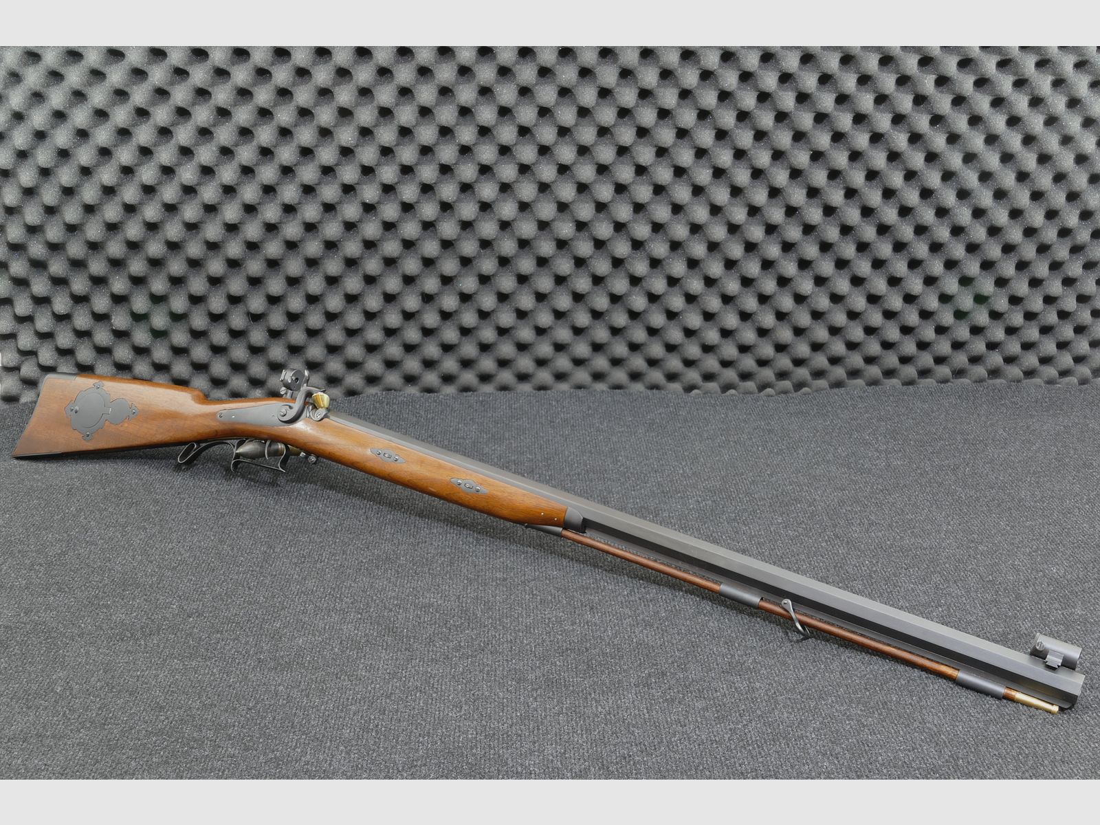 Davide Pedersoli Vorderlader Gewehr Tryon Rifle (Model S.229) uitvoering Creedmoor, .45 zwartkruit, zeer goed onderhouden