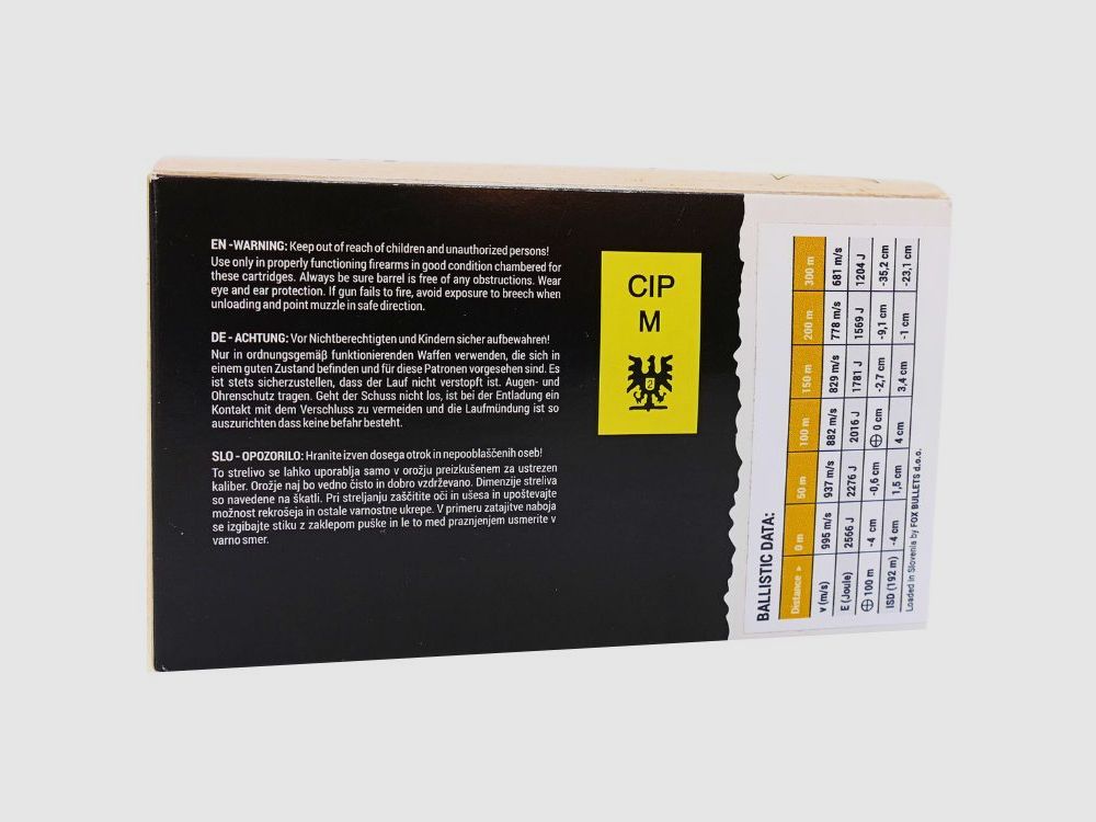 Fox-Bullets .243 Win. 5,2 g/80grs cartuccia per carabina senza piombo, immagine 2 di 2