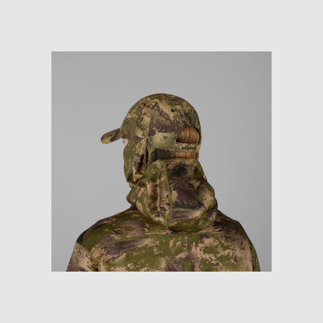 Härkila Kappe Deer Stalker Camo mit Tarnnetz