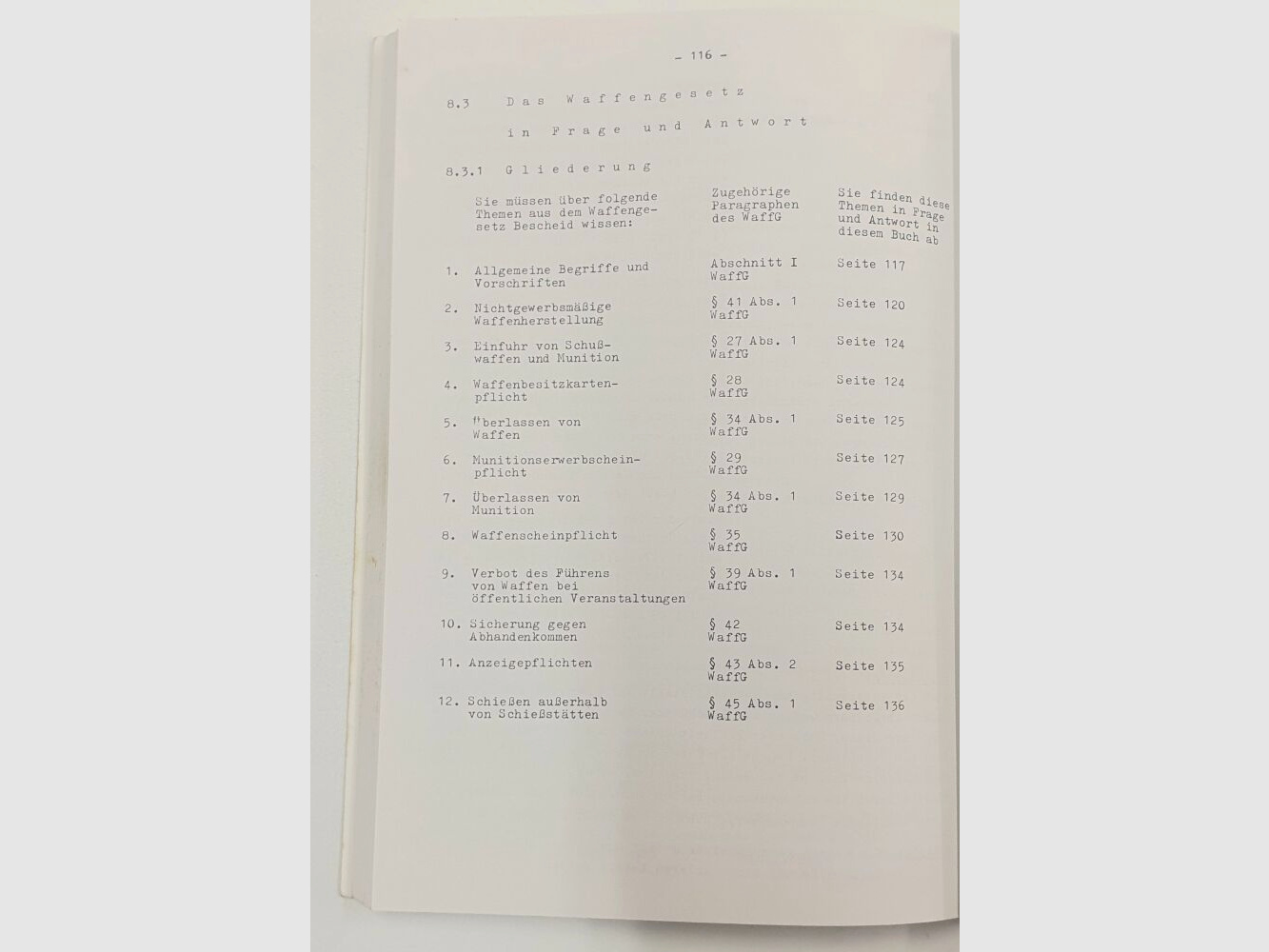 Journal Verlag Schwend Buch über die Waffensachkunde von Karl Heinz Martini,10. Auflage 1993