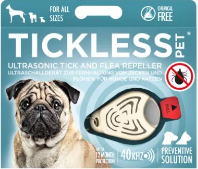 TICKLESS ultrasonic tick repellent for pets PET, beige