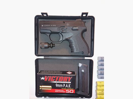 Zoraki 906 Silvester Set mit Munition und Pyro
