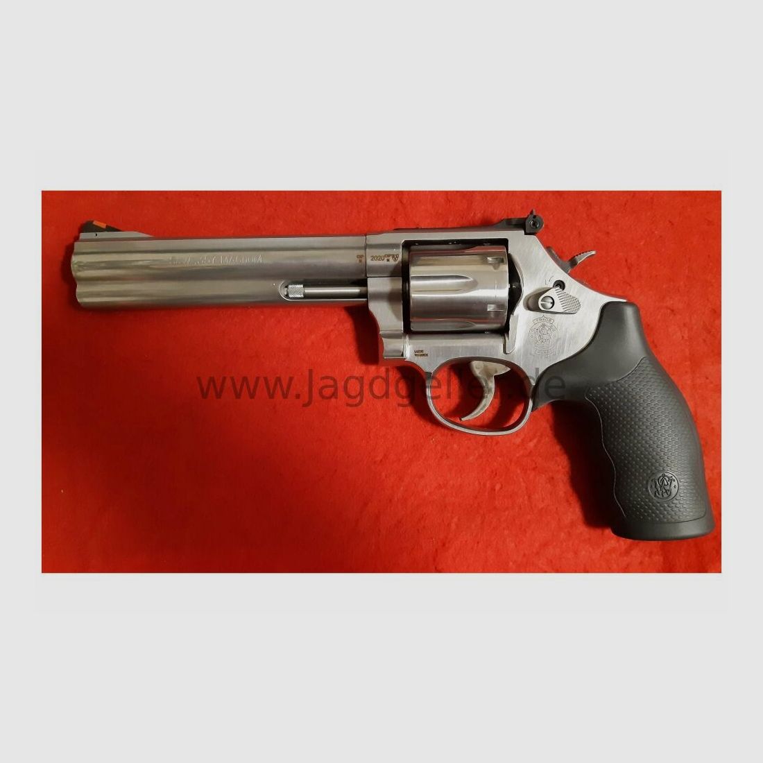 Smith & Wesson S&W Revolver Mod. 686, 6" WO, rotes Rampenkorn, .357Mag