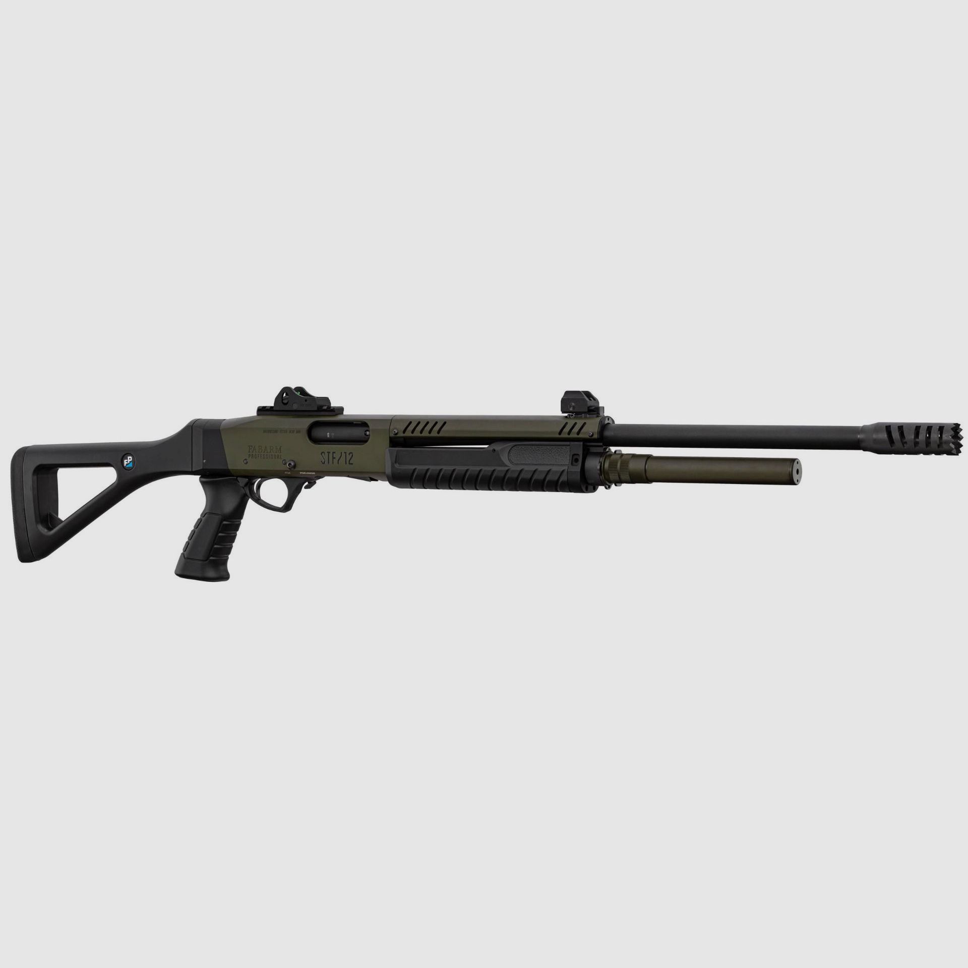 Pumpgun Fabarm STF-12 Pistolengriff Mil Spec Grün Kal. 12/76, Bild 2 von 28