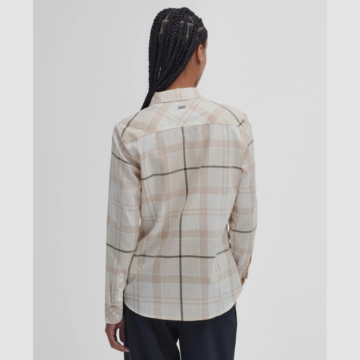 BARBOUR Bluseee Bredon Winter White/Loden Tartan