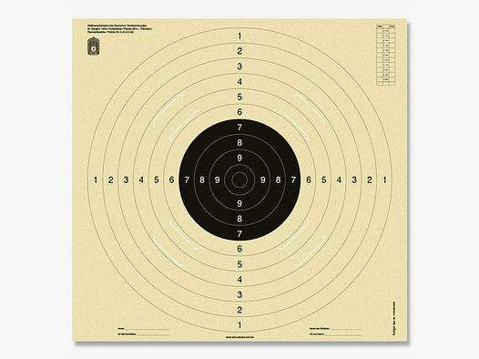 KKG and Pistol Target 52x55 cm, insert type