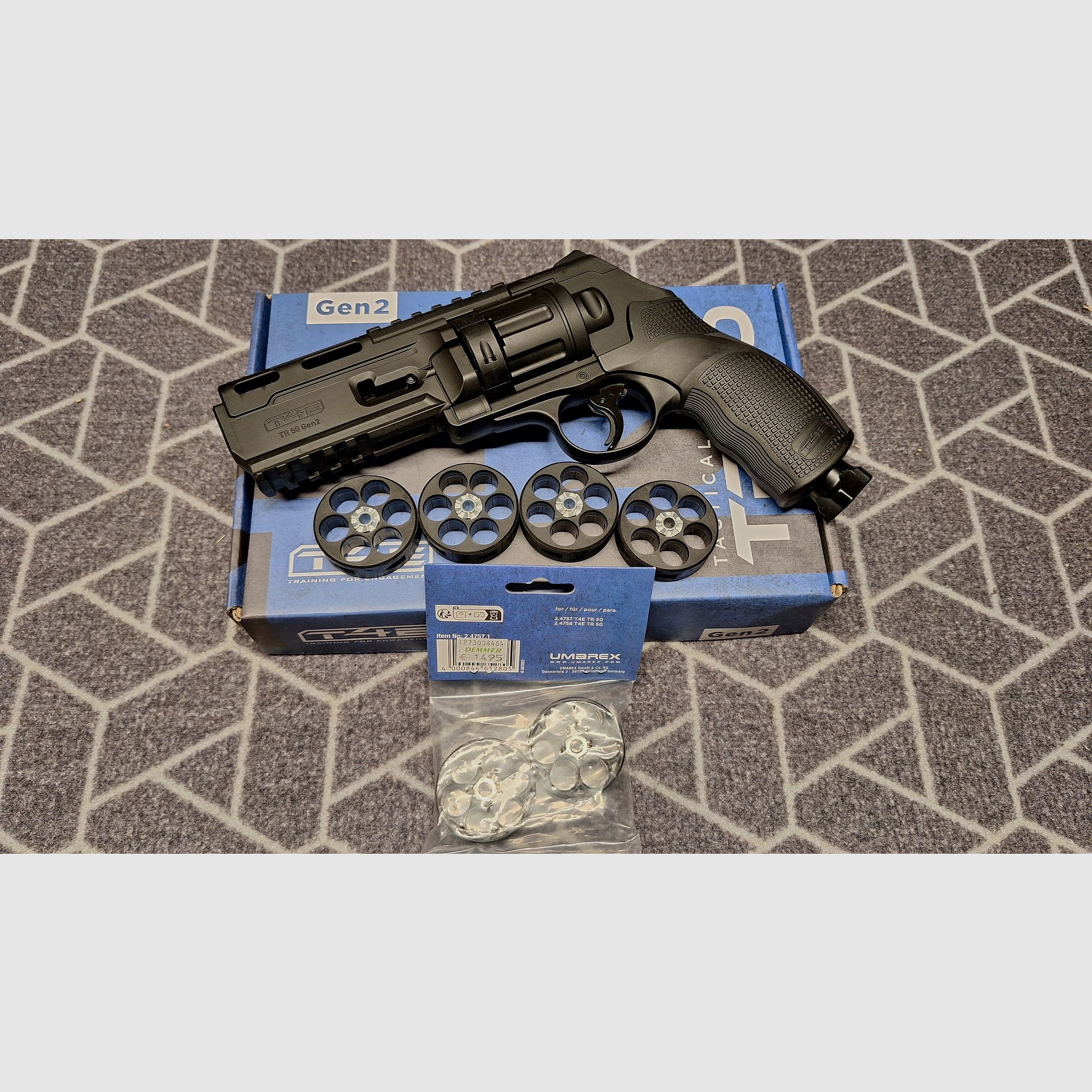 T4E TR 50/HDR50 Gen2 Revolver Co2 cal .50 - Kit premium - Neuf !