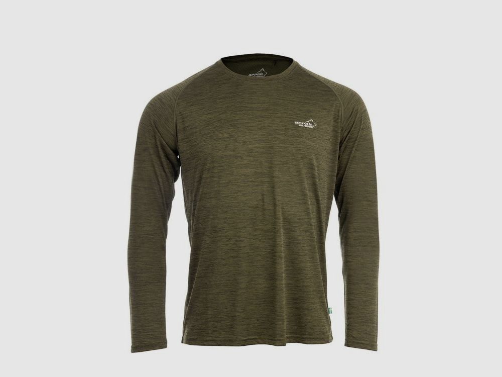 Arrak Outdoor Action Langarm Funktionsshirt Herren Olivgrün L