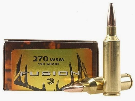 Federal Fusion .270 WSM 150GR SP 20 cartridges