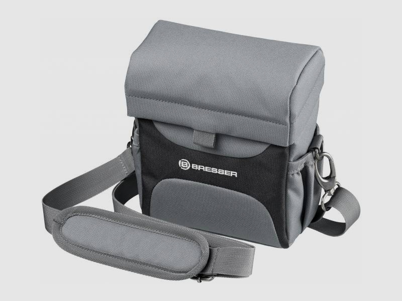 BRESSER 1721043 Pirsch ED 10x42 prismáticos recubiertos de fase con bolsa y correa