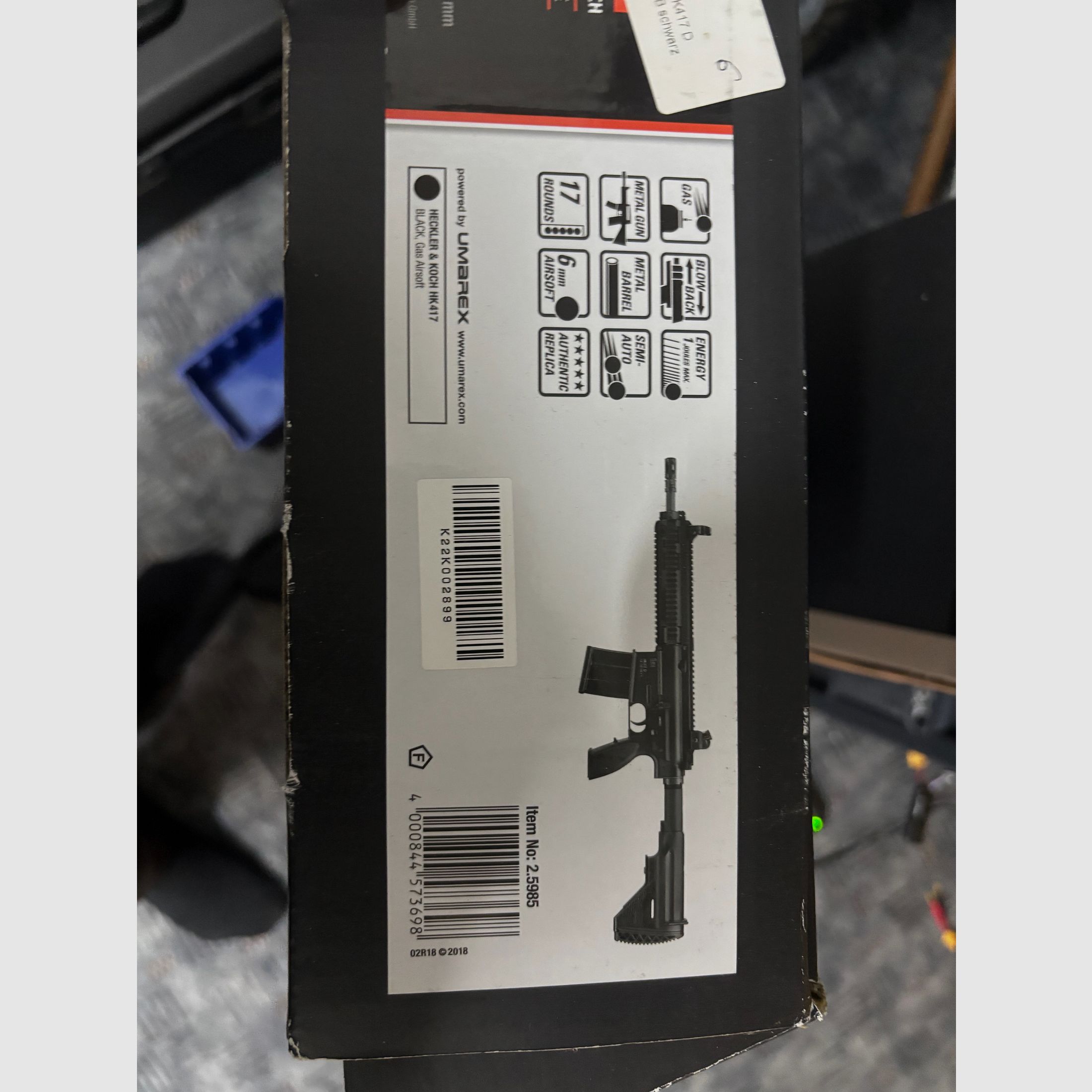 HK417D vollmetall GBB mit m4 hpa Adapter 