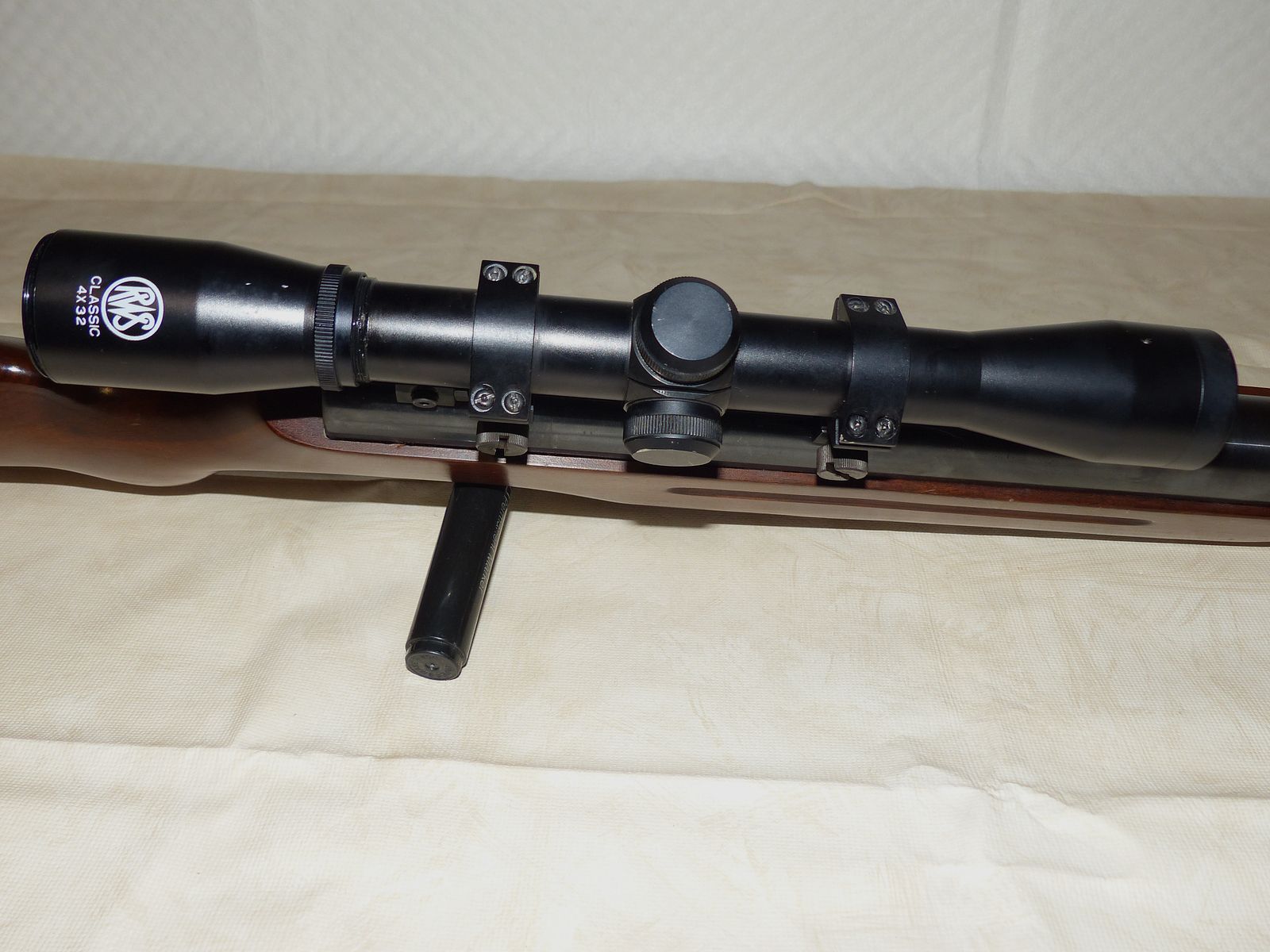 Druckluftgewehr Luftgewehr Weihrauch Mod. HW 35 mit F, Sicherung und Zielfernrohr vintage