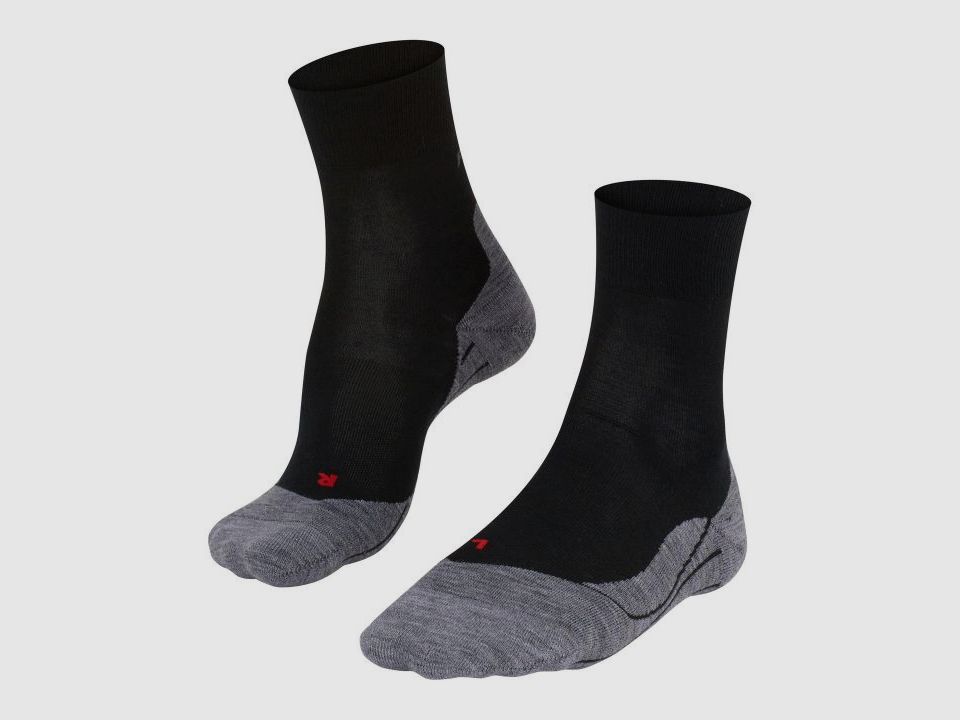 Falke RU4 Endurance Wool Strømpe W Black-mix, billede 1 af 7