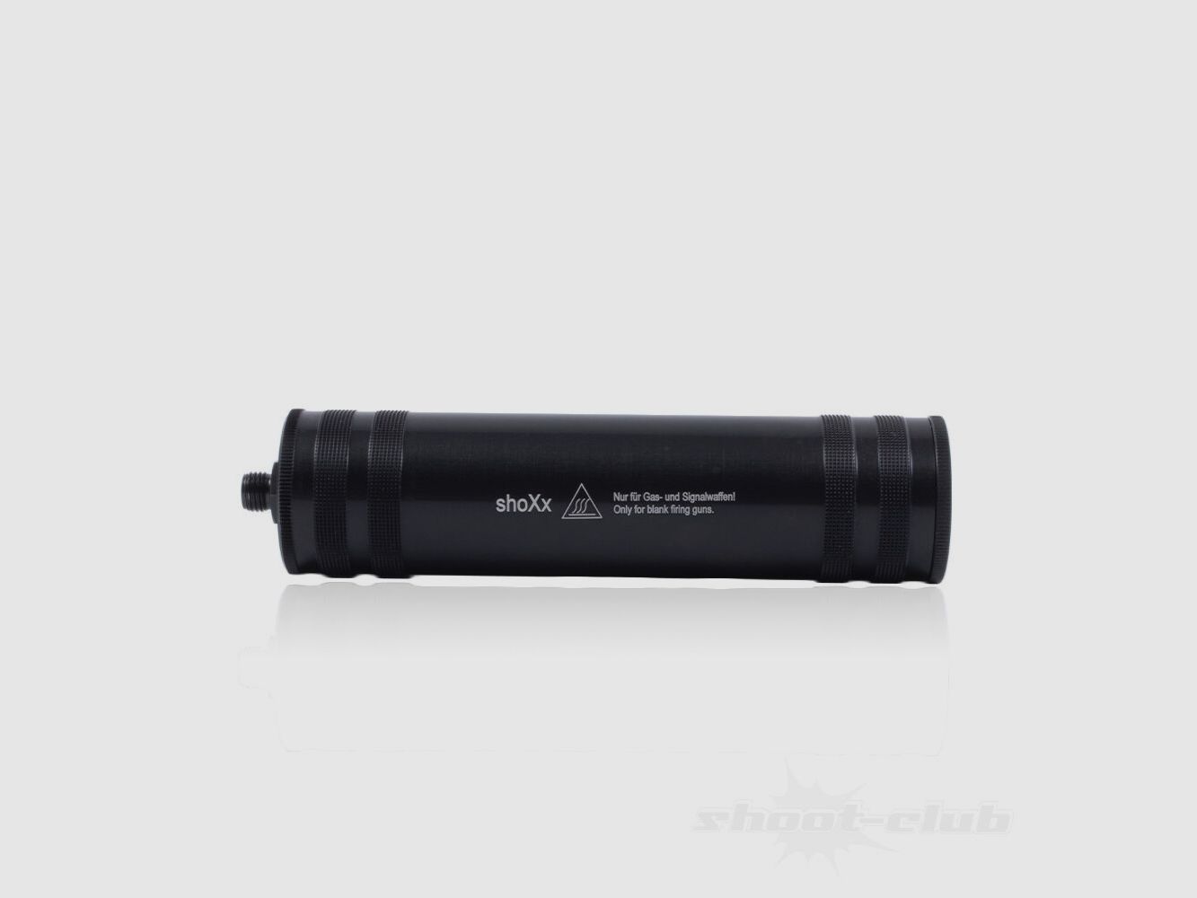 shoXx Universal Schreckschuss- Schalldämpfer - brüniert