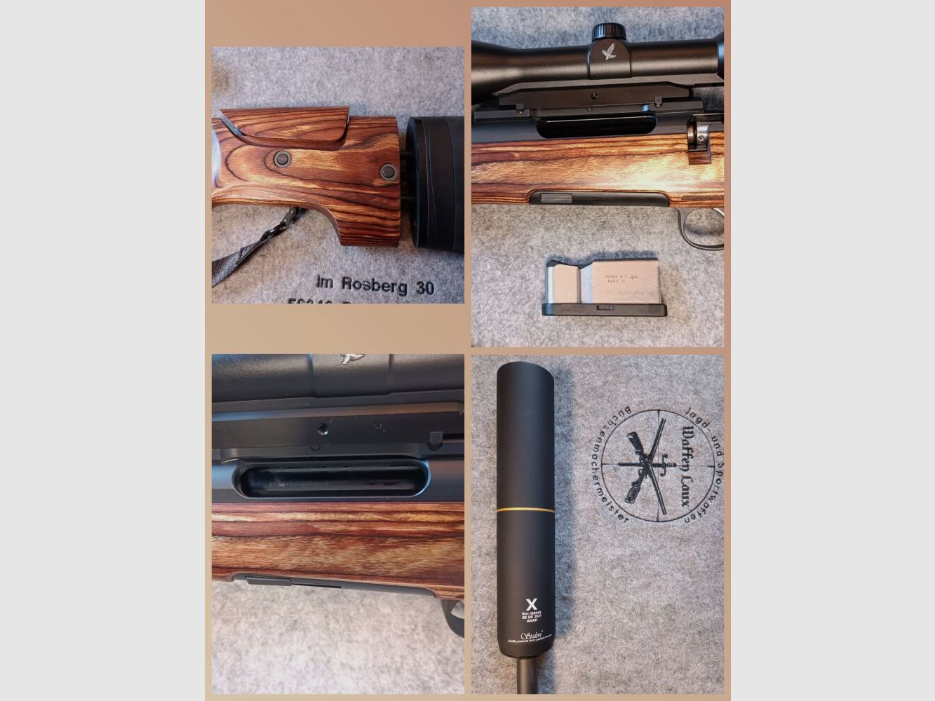 Capra Mod. Summit 6 LINKS! ZF Swarovski Z6i + Schalldämpfer neuwertig!