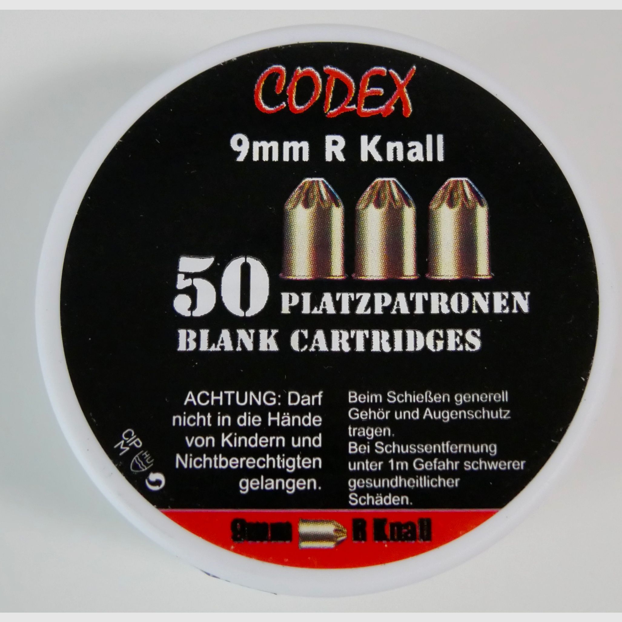 Codex Platzpatronen 9 mm R.Knall 50 Stk.