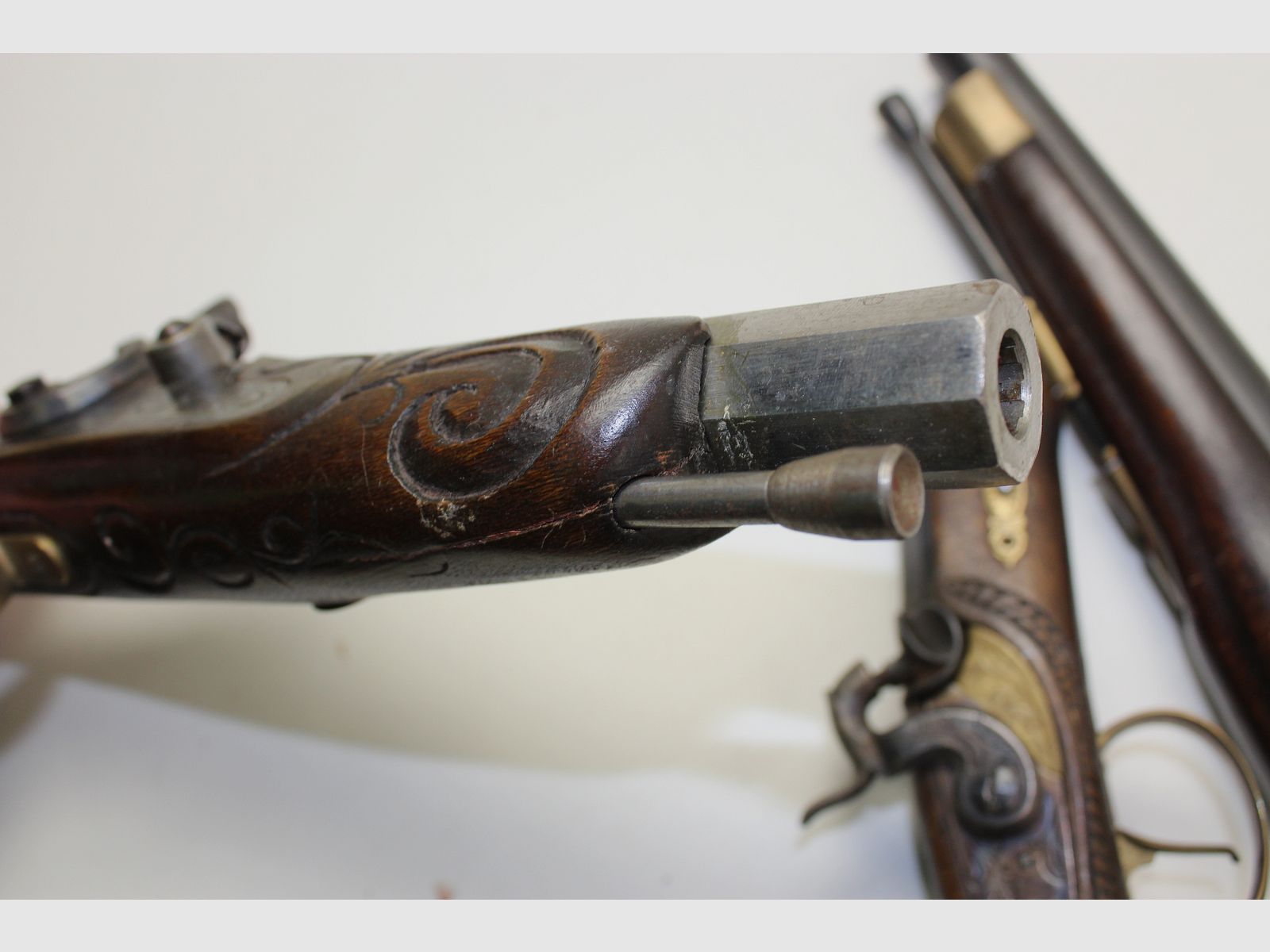 3 piezas Jukar / Dikar España pistolas de avancarga .45