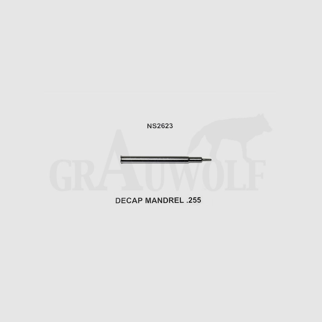 Lee (NS2623) Ausstoßerstange .255 / 6,5 mm für Deluxe / Collet Hülsenhalskalibriermatrize