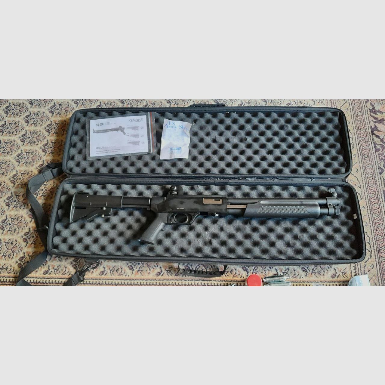 Walther T4E SG68 CO2 Paintball Shotgun, 16 Joule  (Neuwertig)