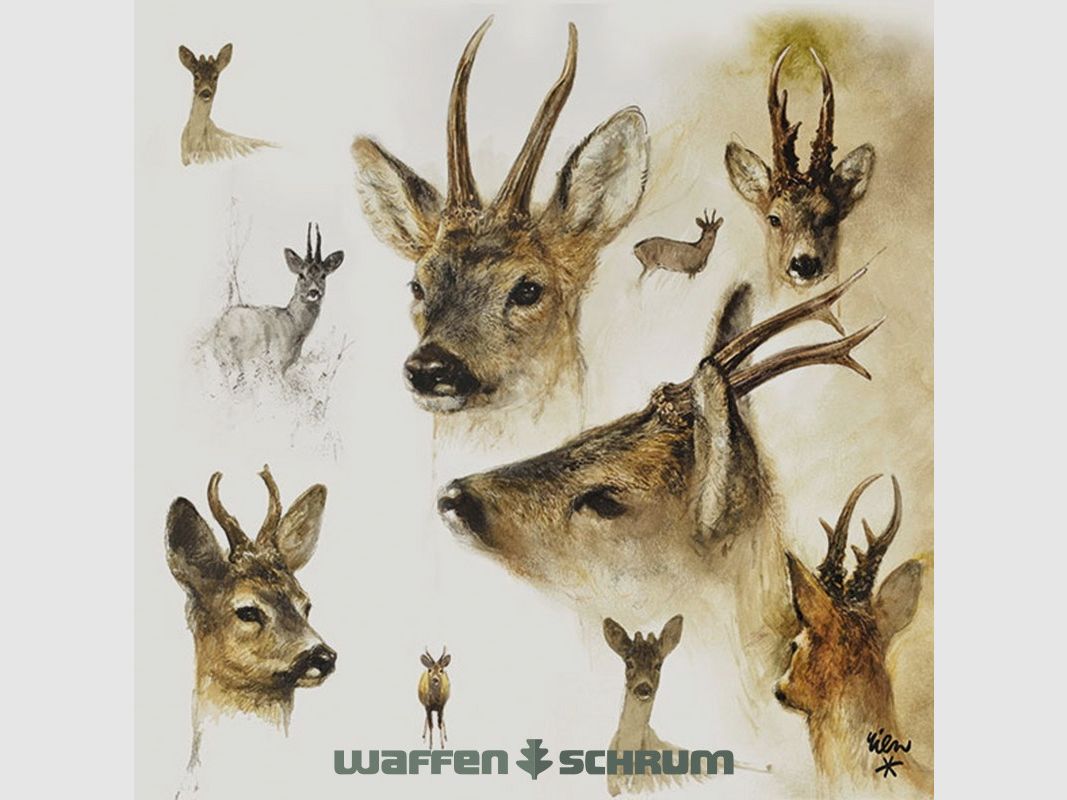 AKAH Napkin Rehbock Poortvliet