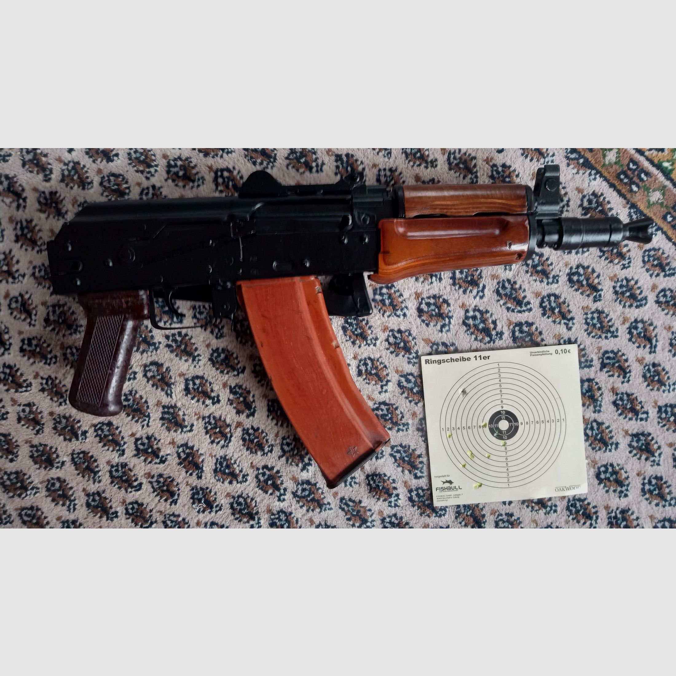 Full steel Co2 Yunker AKS-74u decoration from MWM Gillmann with real parts optionally with decoration plum // AKSU Krinkov / russian-guns-de / 4.5mm BB