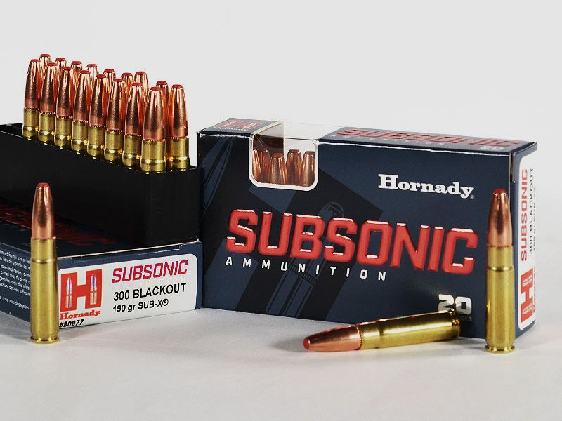 Hornady .300 Blackout SUB-X 190 grs 1 paquete (20 disparos a 2,145 €*)