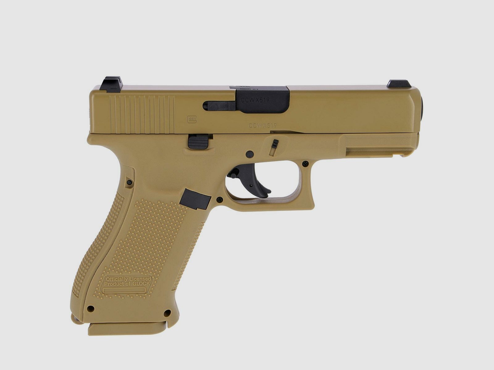 Umarex Glock 19X Co2-Pistole Coyote 19 Schuss Kaliber 4,5 mm Stahl BB (P18)