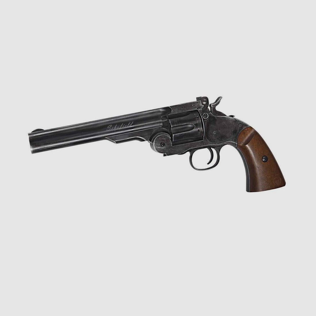 Asg Schofield 6" CO2 Black Full Metal 4.5 Pellets, image 1 of 2