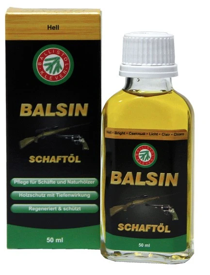 KLEVER BALSIN huile incolore pour l’entretien des crosses en bois 50 ml