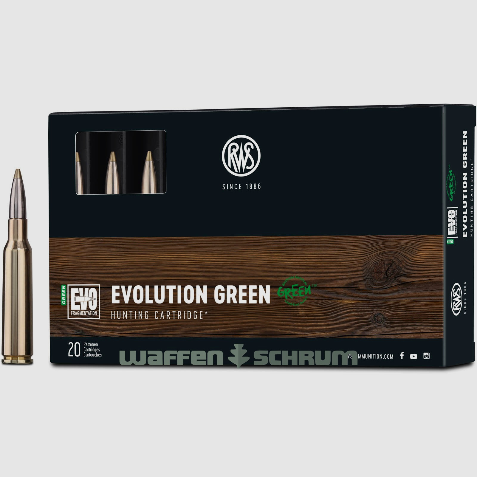 RWS Evo Green 6,0g - 93gr 6,5x55