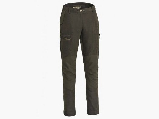 SPODNIE MYŚLIWSKIE DAMSKIE PINEWOOD CARIBOU HUNT LADIES TROUSERS SUEDE BROWN / DARK OLIVE