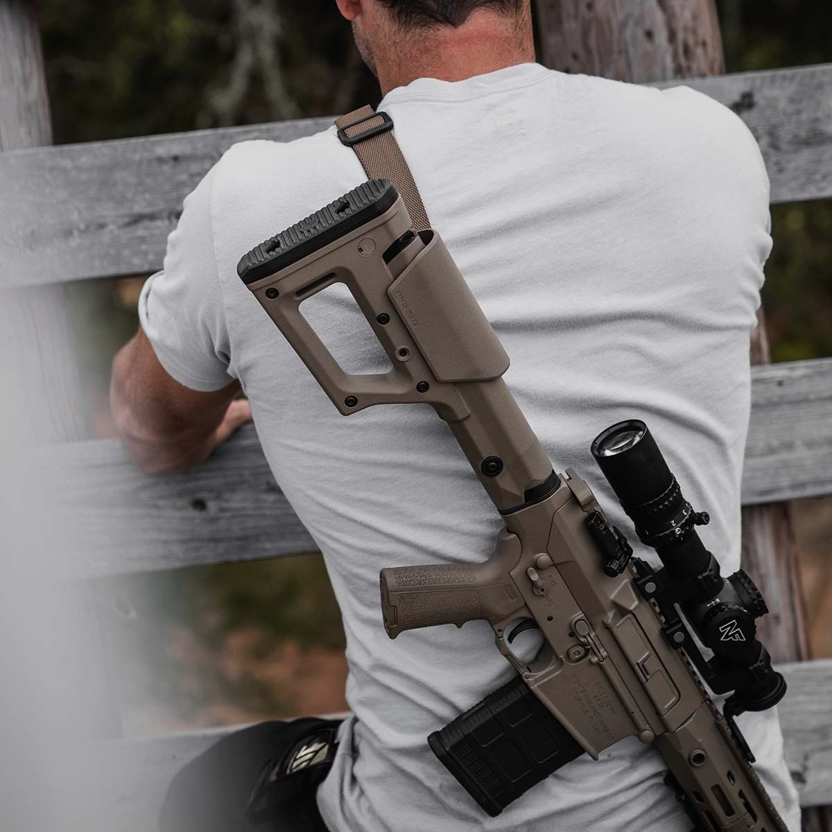 Magpul PRS Lite Stock, calcio regolabile per AR15/AR10