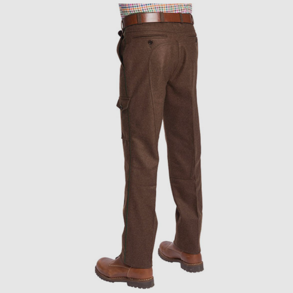 Pantaloni da caccia Loden marroni, immagine 2 di 3