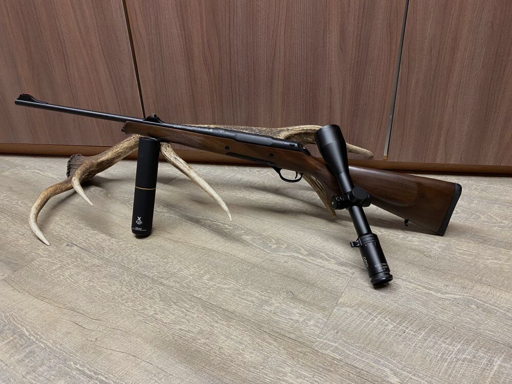 Haenel Jaeger 10, z GPO Spectra 5x 3-15x56 i Stalon X108