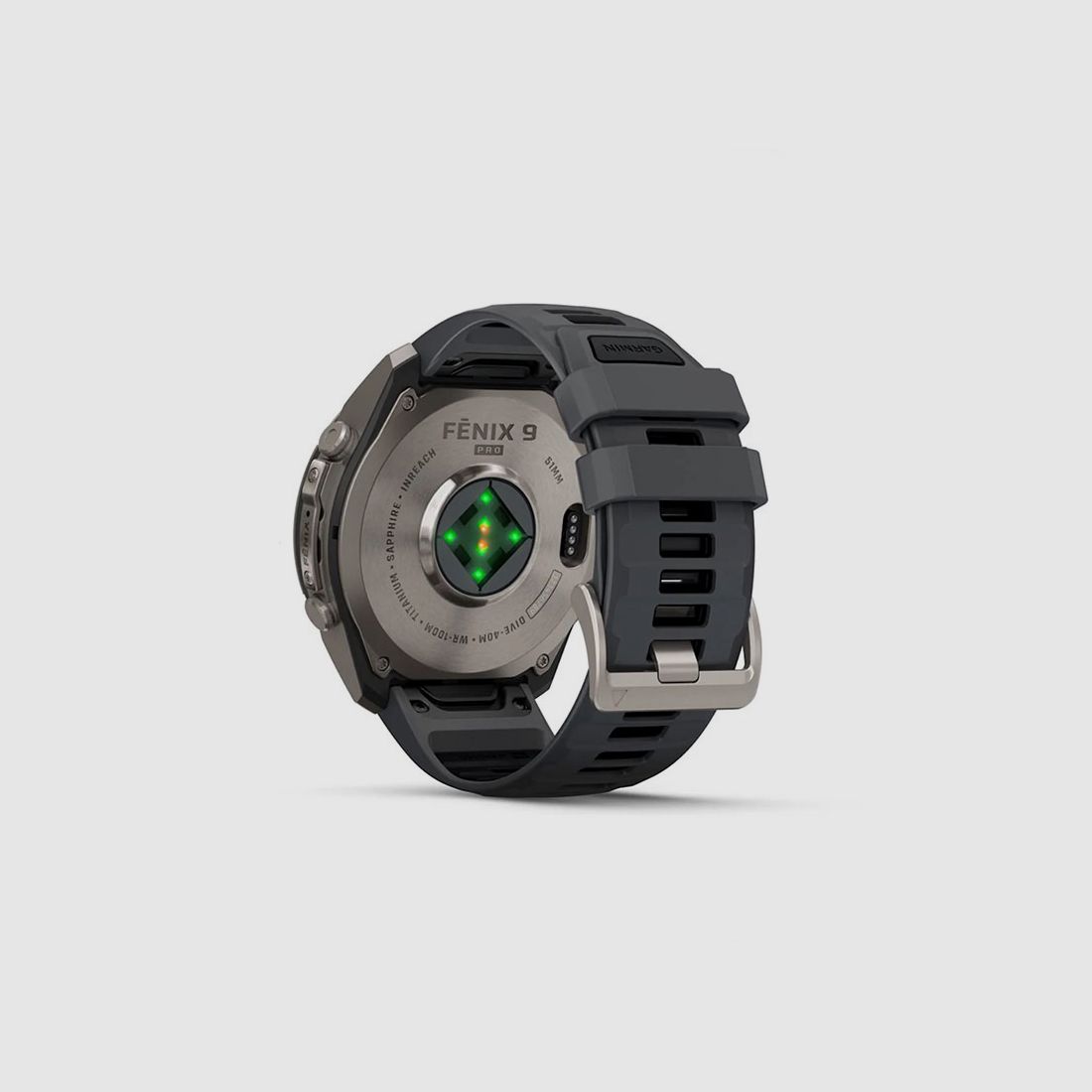 OROLOGIO – GARMIN – FĒNIX® 9 PRO | 51MM | AMOLED | INREACH | Titanio con cinturino in silicone Graphite/black, image 12 of 13