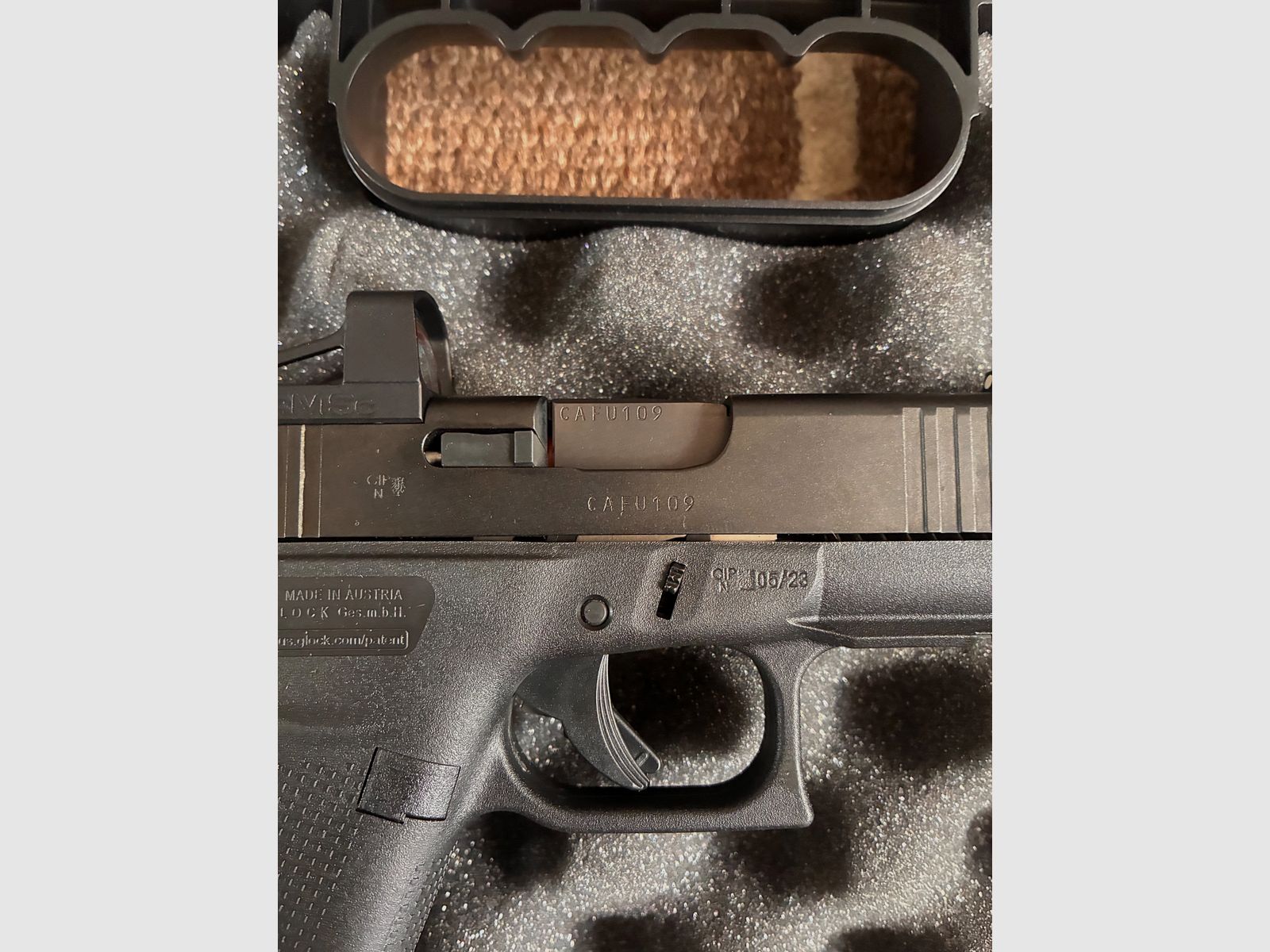 Glock 43x met Shield RMSc