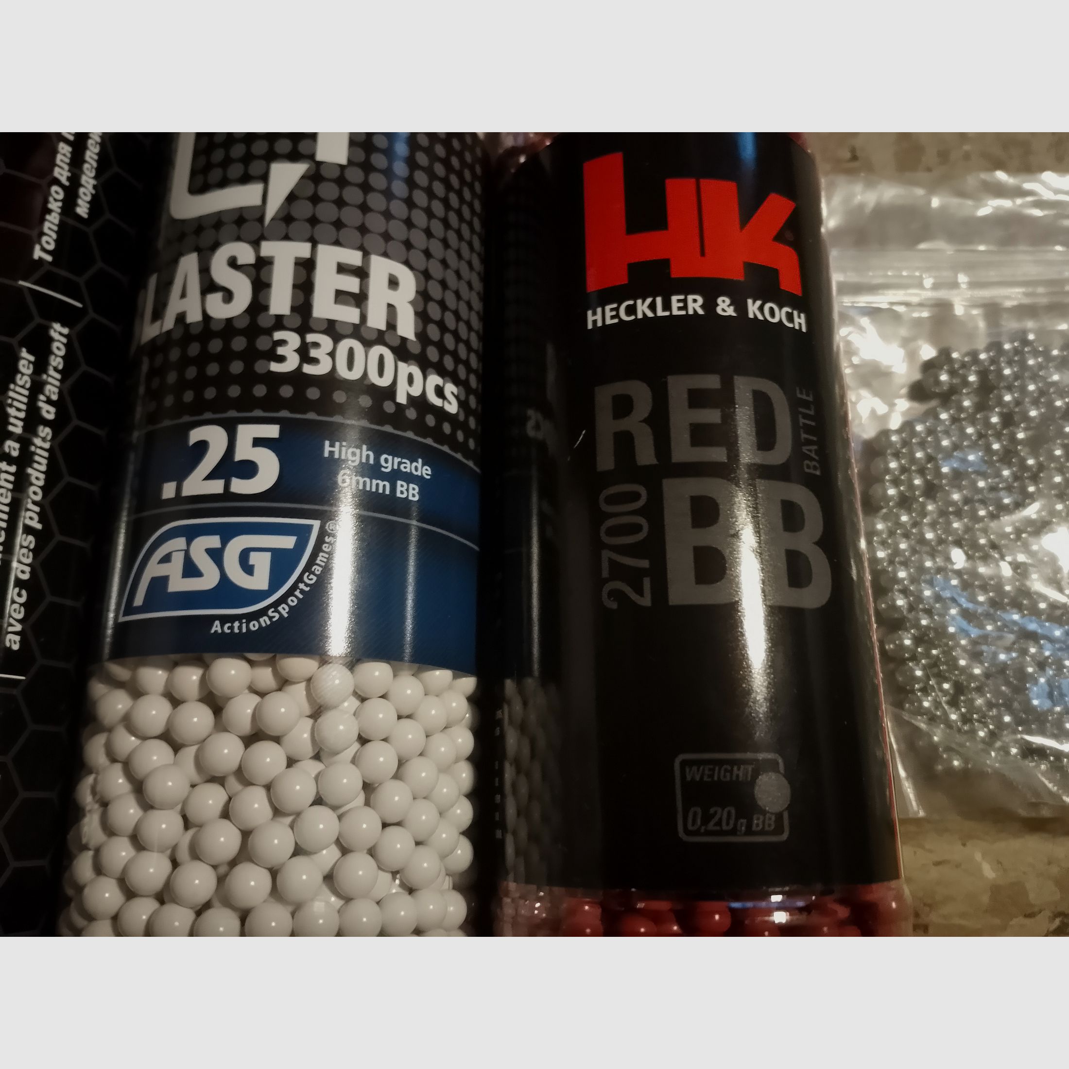Kli Maverick GBB Gas Blow Back Airsoft Pistole mit Zubehör Greengas + Stahl + 0,20g H&K + ASG  BB's Set 