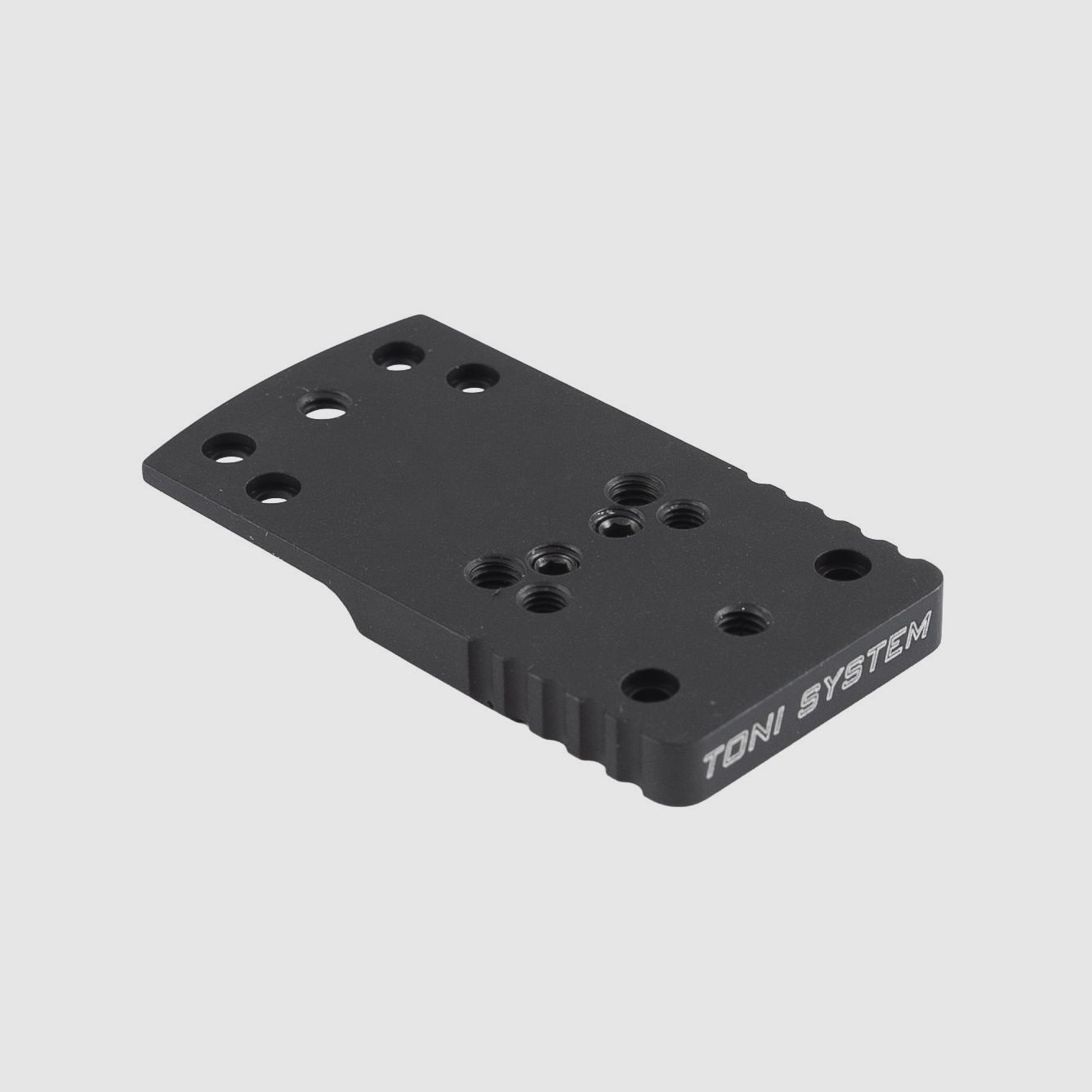 Red Dot Schwalbenschwanz-Grundplatte (Typ A) für Infinity - TONI SYSTEM / Red dot dovetail base plate (type A) for Infinity  - TONI SYSTEM  *  ITEM CODE OPXINF2A, Bild 3 von 3