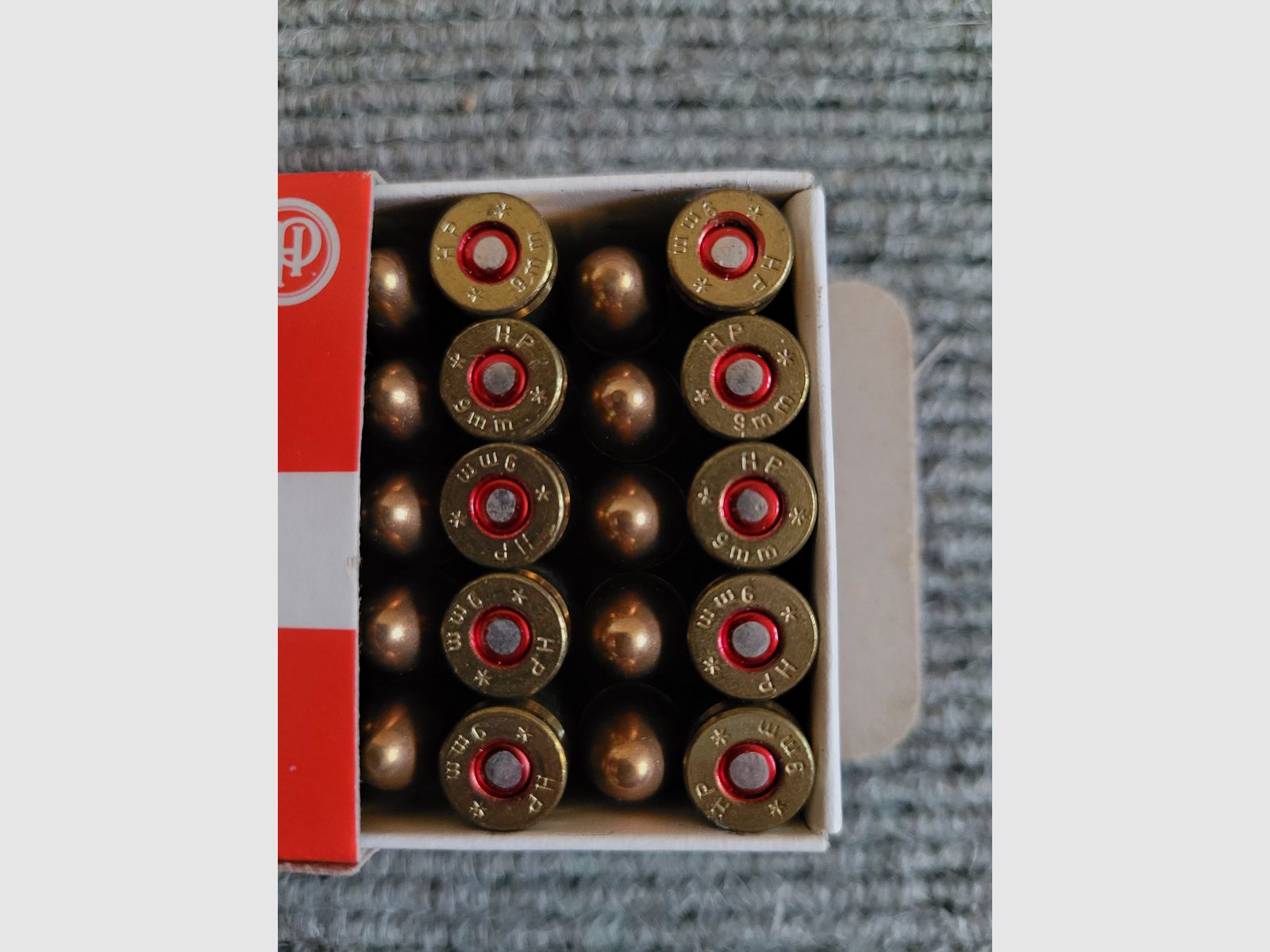 250 Schuss VM FMJ 9x19mm 9mm Luger Parabellum von Hirtenberg