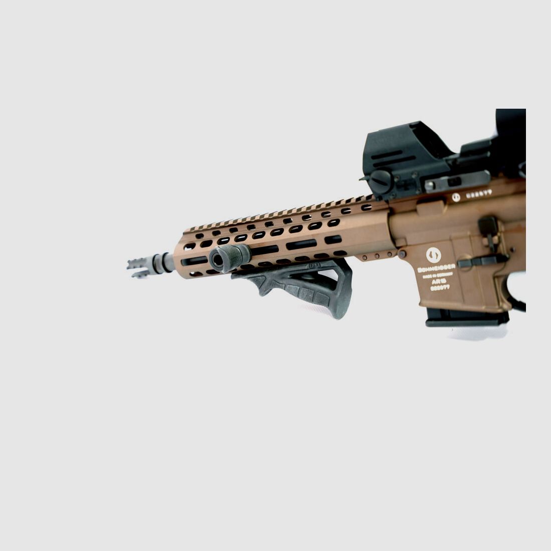 Zestaw Schmeisser AR15-S4F 10,5" w kolorze brązowym