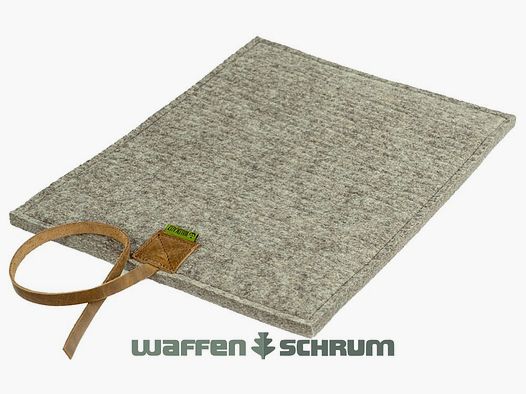 Forest owl seat felt ''Durus'' 30x40cm / with tie band / 30x40cm