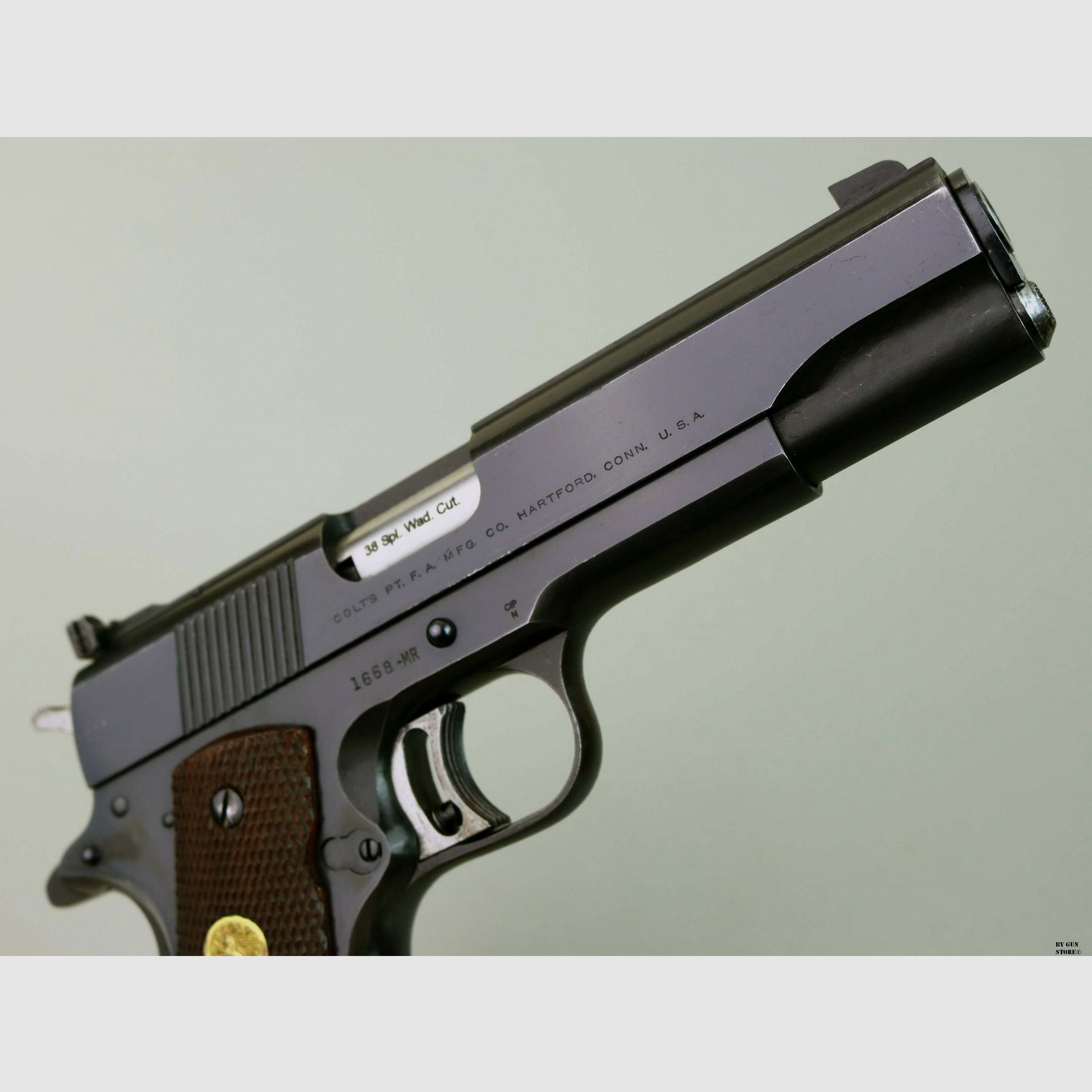 Pistola Colt mod. National Match cal. 38 Special Mid Range (.38 Spl. Wad. Cut.) matr. 1668-MR, immagine 7 di 9